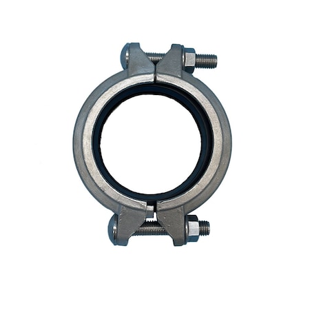 Industrial Choice Groove Coupling Tongue & Groove EPDM SS304 10 inch GV-CP-RTG-E-S4-10